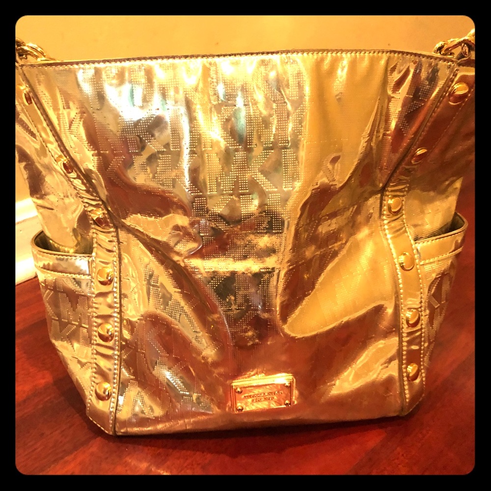 Michael Kors Gold metallic handbag